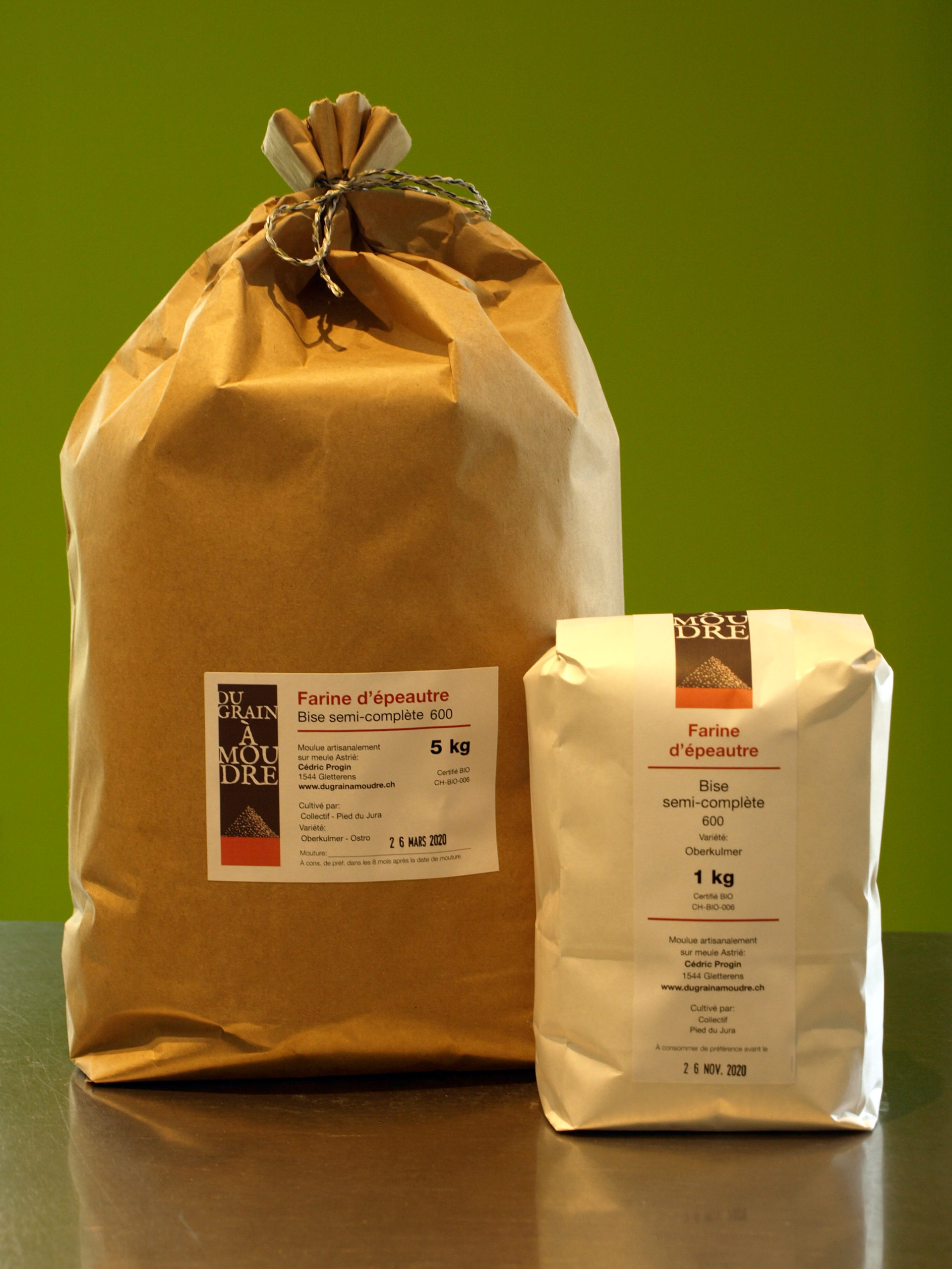 Farine d'épeautre semi-complète bio - Du Grain à Moudre