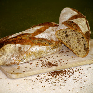Pain aux graines de lin bio - Du Grain à Moudre